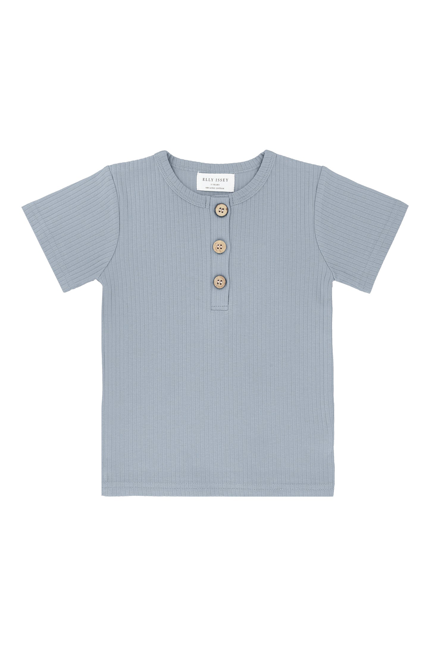 ORGANIC COTTON NICO SHORT SLEEVE TEE - CORAL MIST