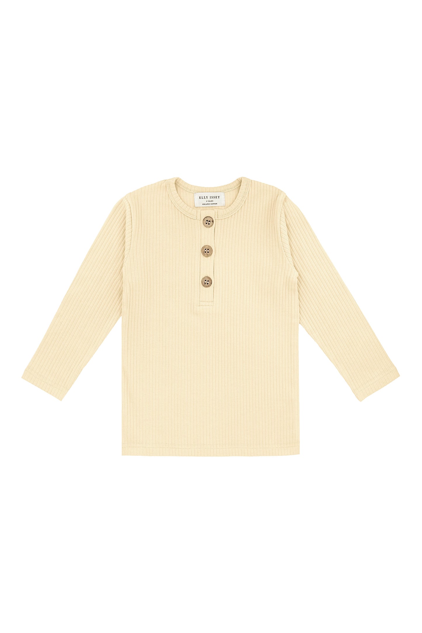 ORGANIC COTTON ELIO LONG SLEEVE TEE - PEBBLE CLAY