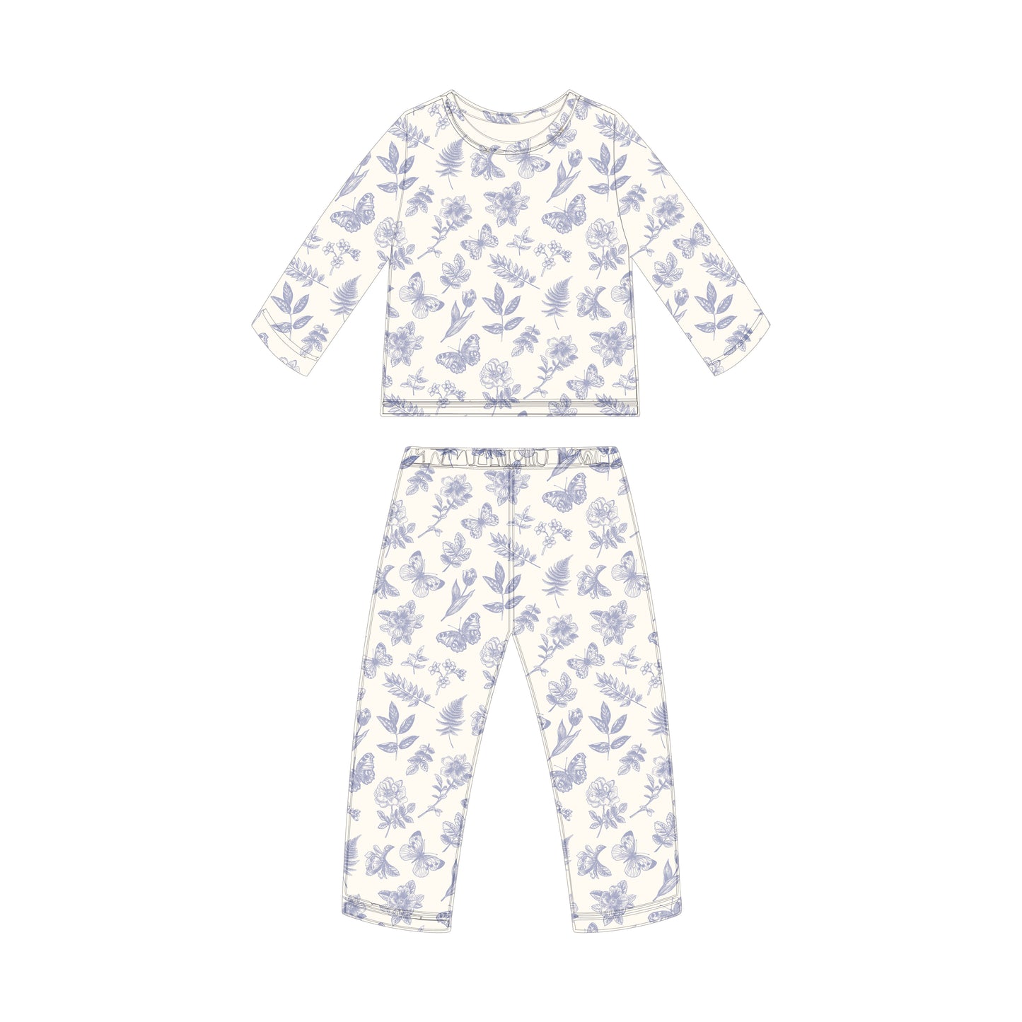 ORGANIC COTTON ASHTON PYJAMAS - ANTIQUE BLOOM
