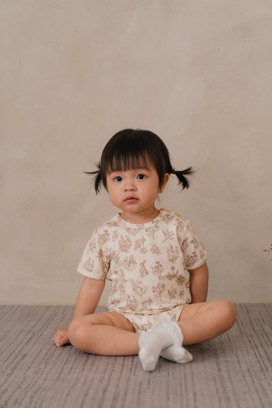 ORGANIC COTTON BROOKLYN ROMPER - WHISPERING THICKET