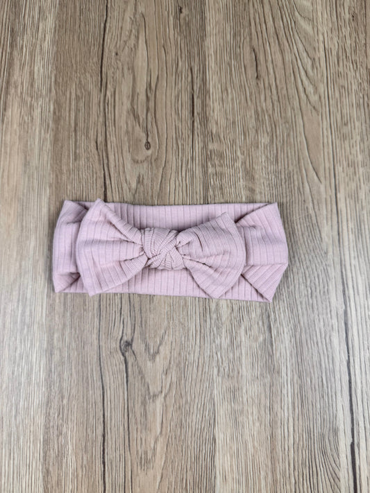 ORGANIC COTTON QUINN HEADBAND - CAMELLIA BLUSH
