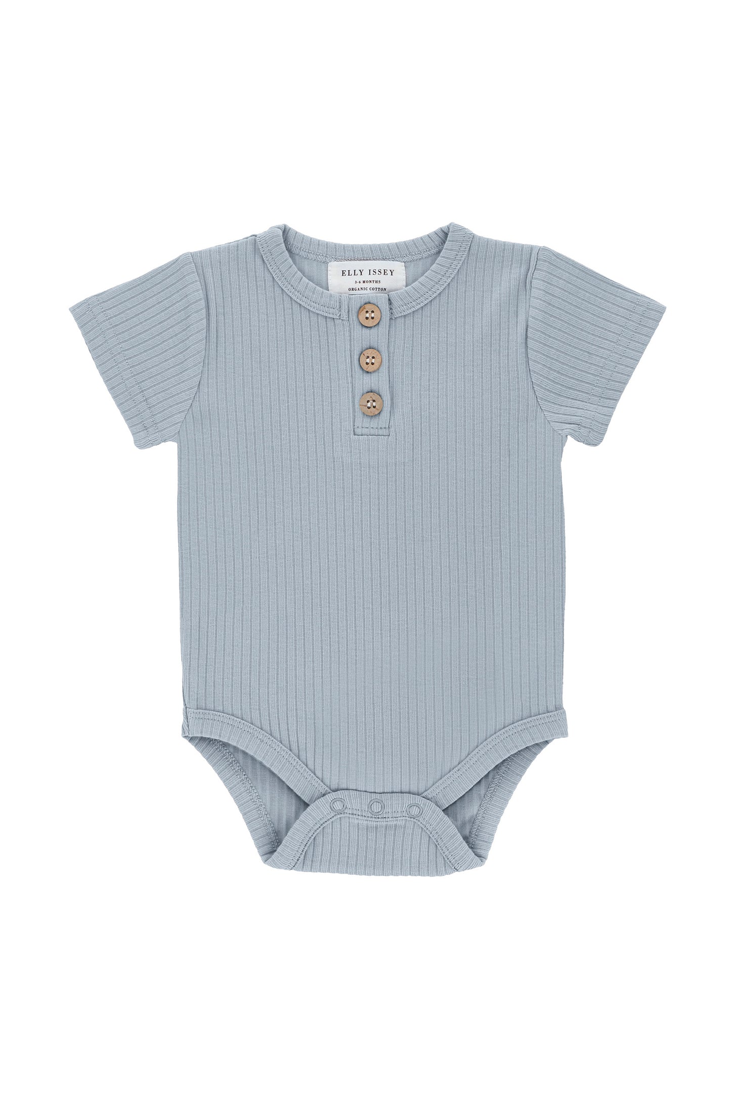 ORGANIC COTTON OAKLEY SHORT SLEEVE BODYSUIT - CORAL MIST