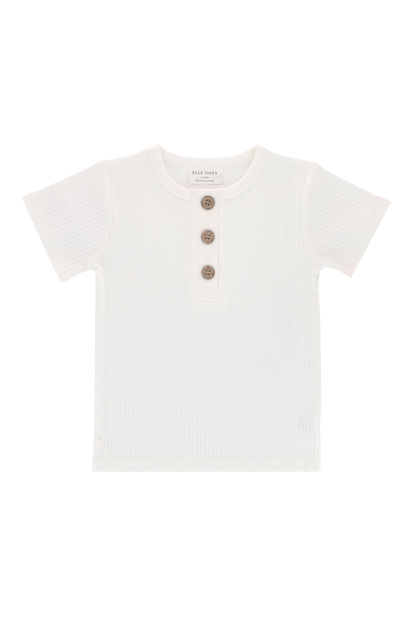 ORGANIC COTTON NICO SHORT SLEEVE TEE - FEATHER CLOUD