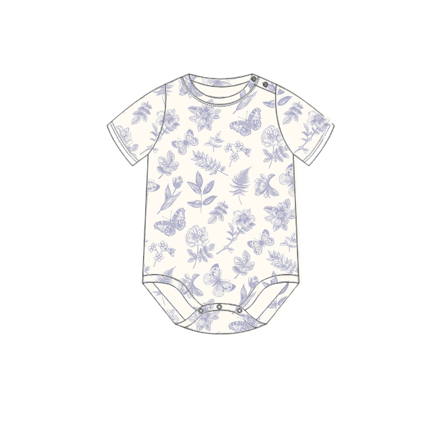 ORGANIC COTTON BROOKLYN ROMPER - ANTIQUE BLOOM