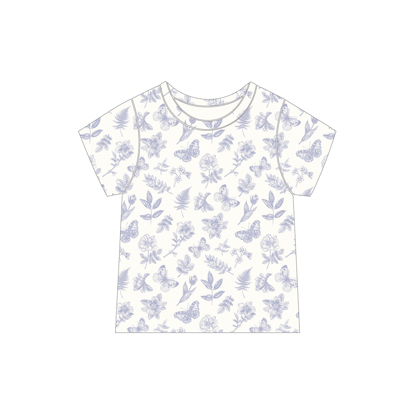 ORGANIC COTTON JOEY TEE - ANTIQUE BLOOM