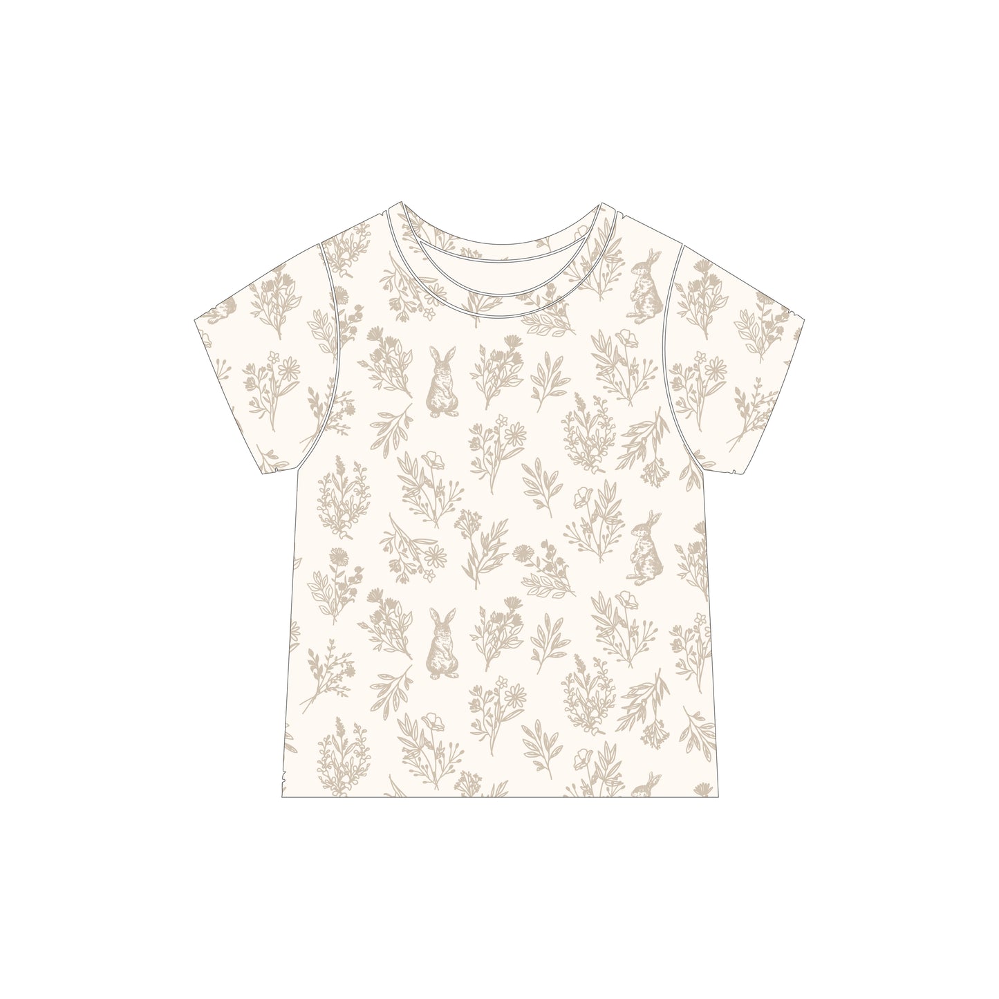 ORGANIC COTTON JOEY TEE - WHISPERING THICKET