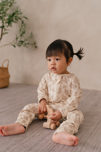 ORGANIC COTTON ZYLA ZIPSUIT - WHISPERING THICKET