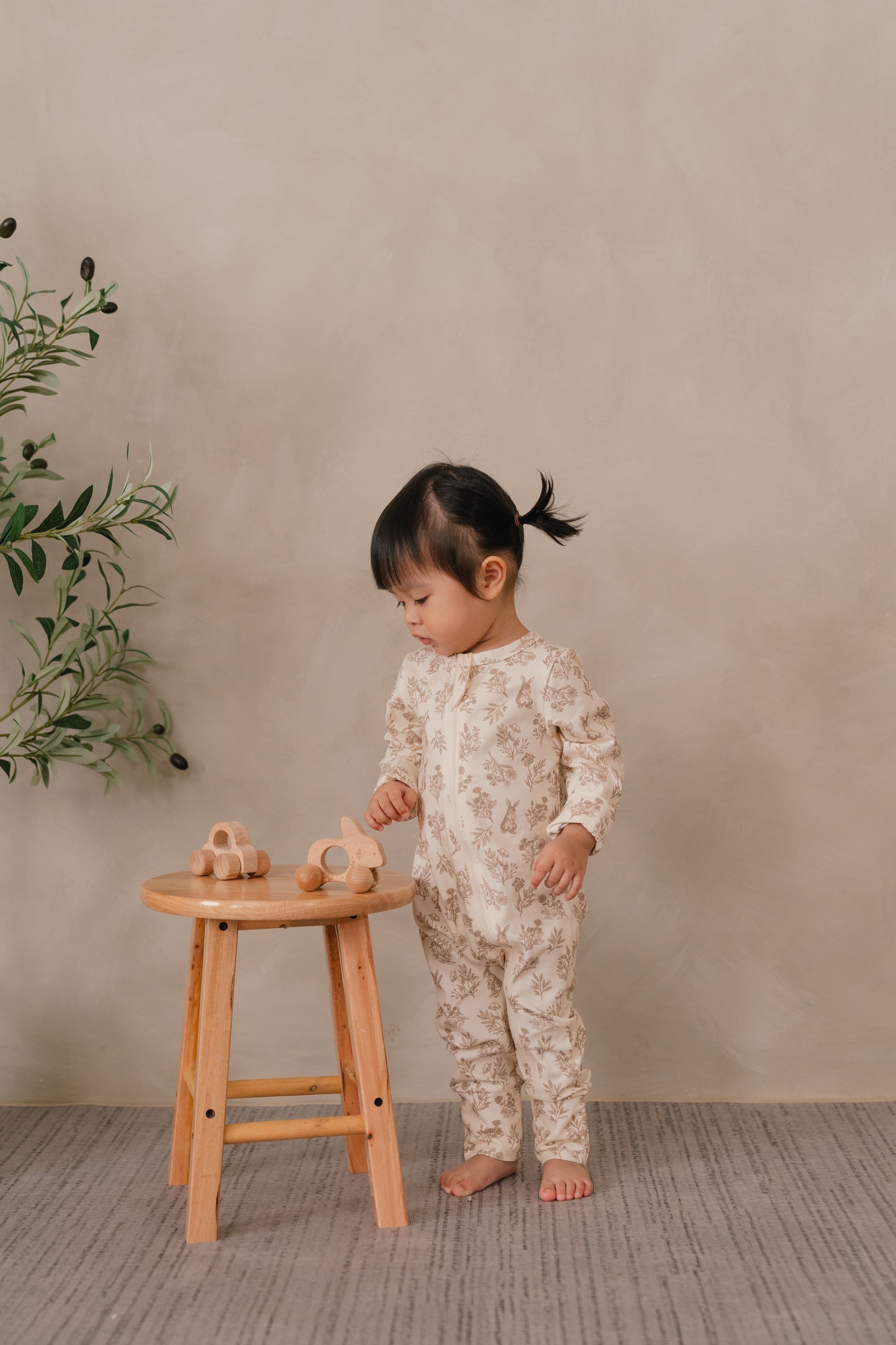 ORGANIC COTTON ZYLA ZIPSUIT - WHISPERING THICKET