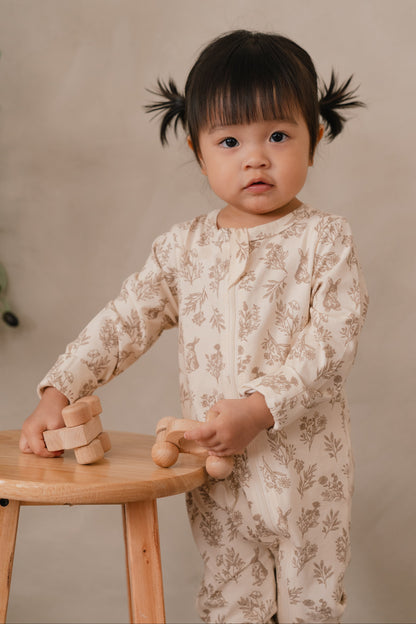 ORGANIC COTTON ZYLA ZIPSUIT - WHISPERING THICKET