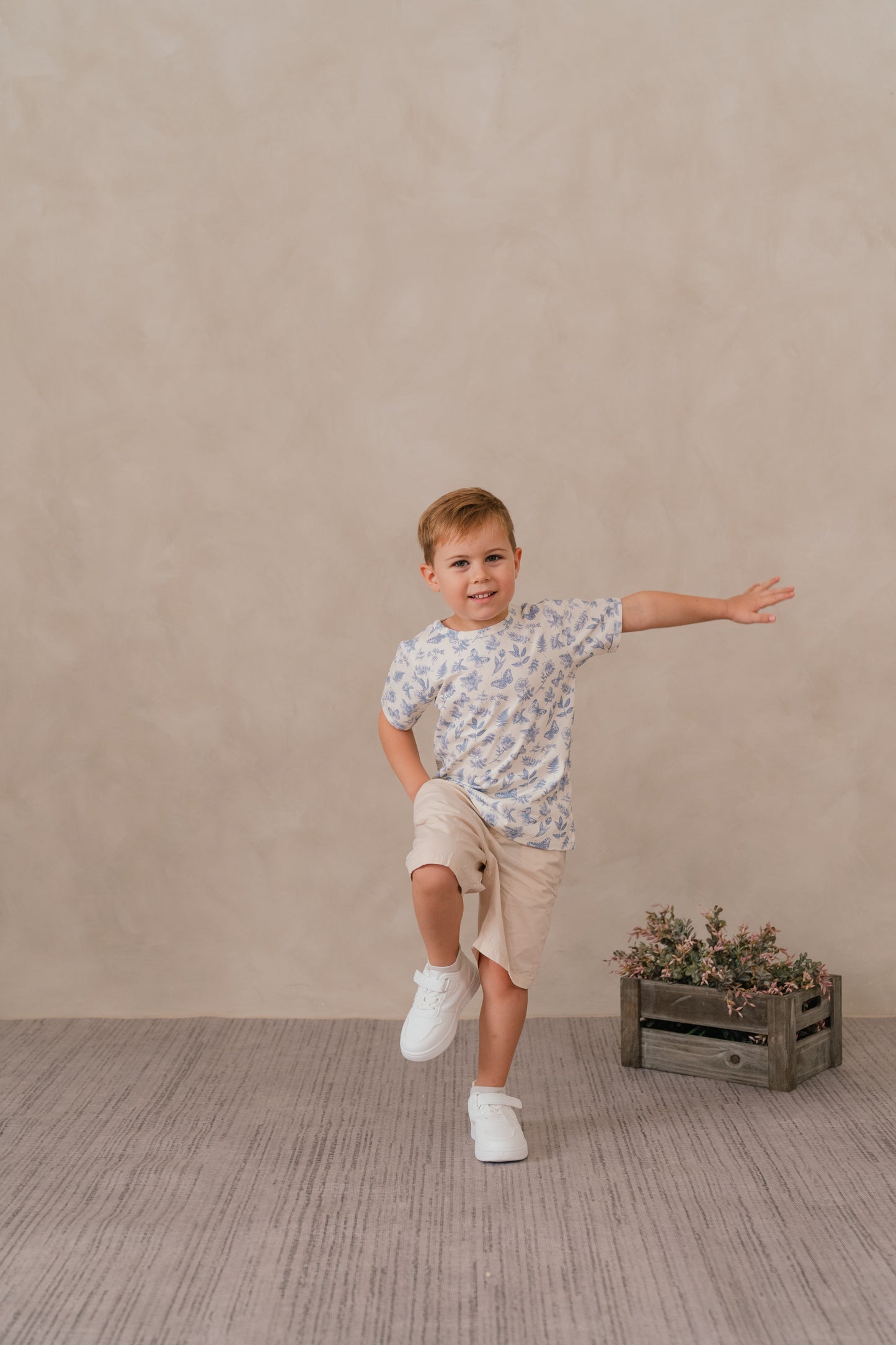 ORGANIC COTTON JOEY TEE - ANTIQUE BLOOM