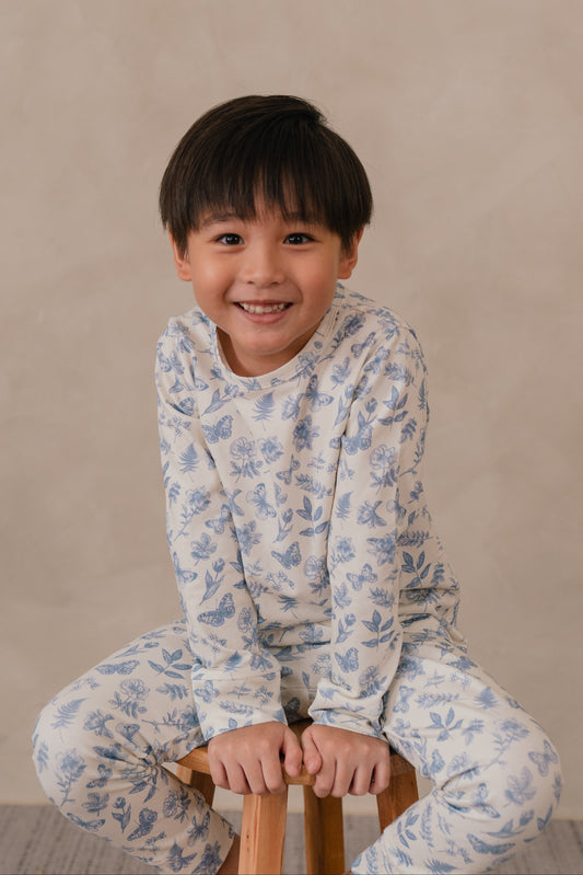 ORGANIC COTTON ASHTON PYJAMAS - ANTIQUE BLOOM