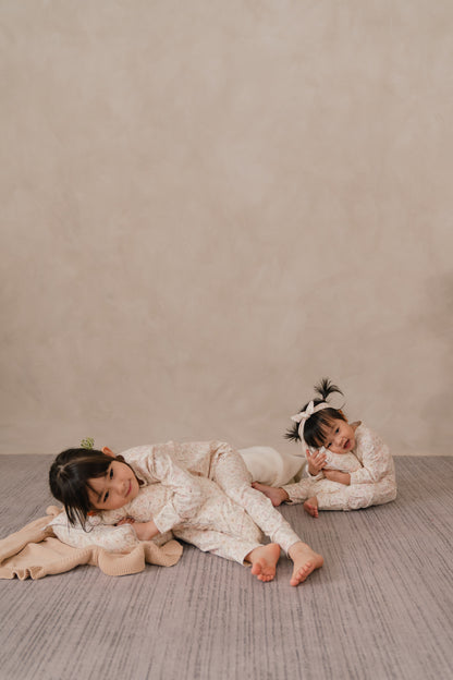 ORGANIC COTTON ZYLA ZIPSUIT - BLUSH MEADOW