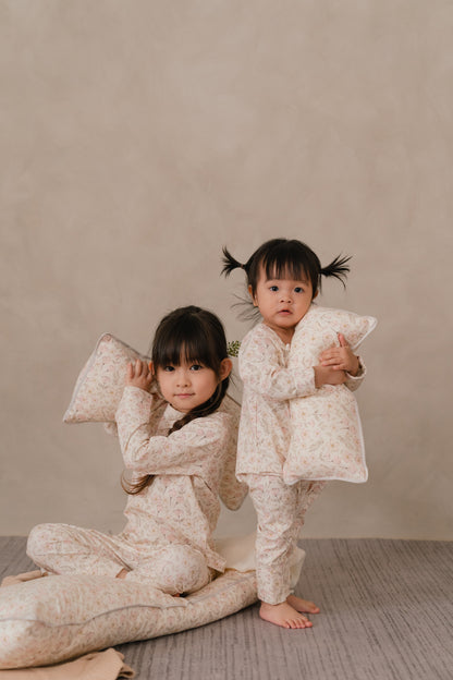 ORGANIC COTTON ZYLA ZIPSUIT - BLUSH MEADOW