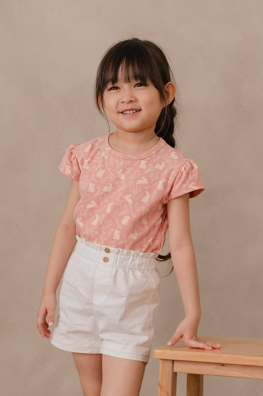 ORGANIC COTTON CAMILLE PETAL TEE - PETALWOOD