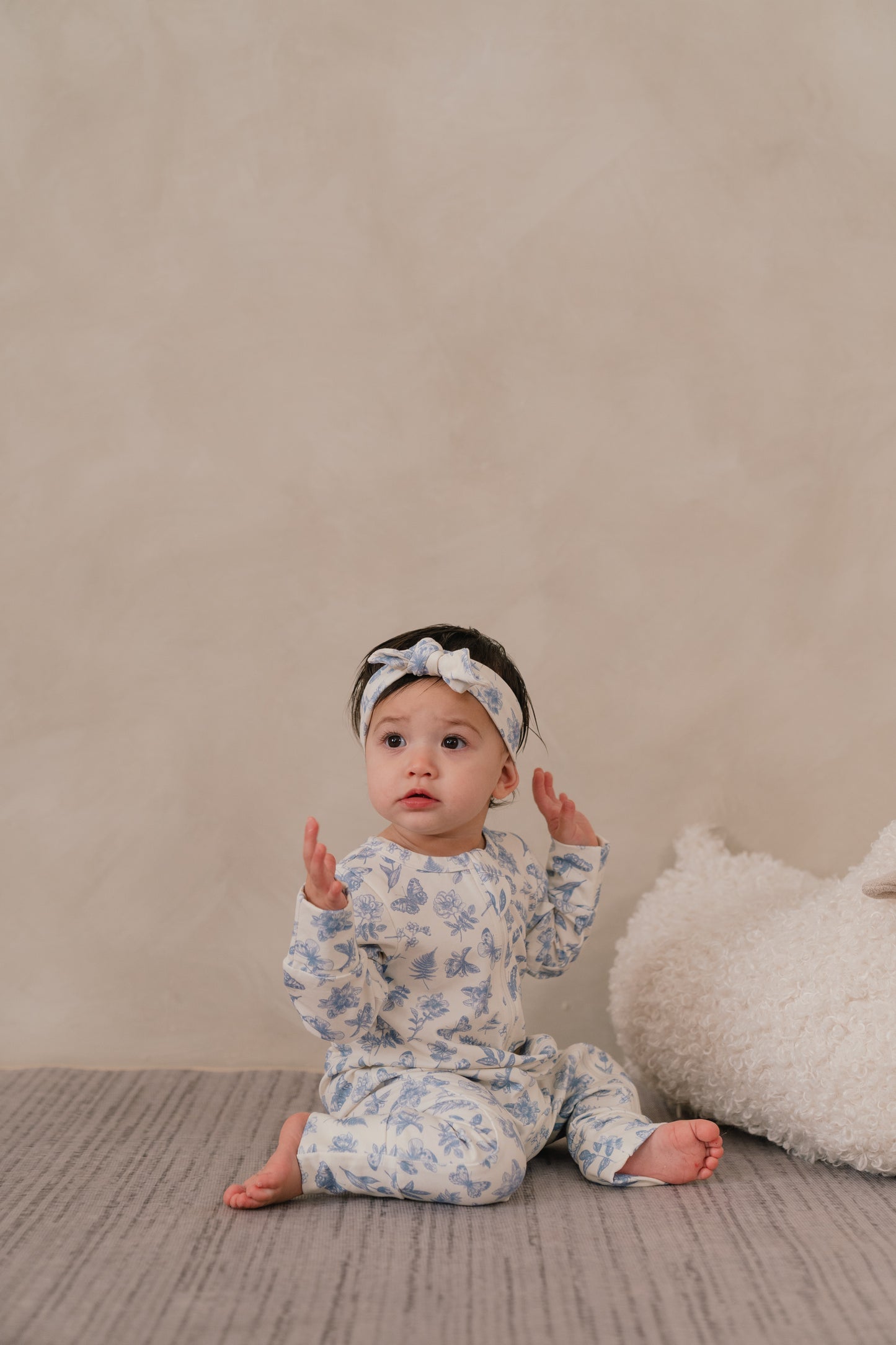 ORGANIC COTTON ZYLA ZIPSUIT - ANTIQUE BLOOM