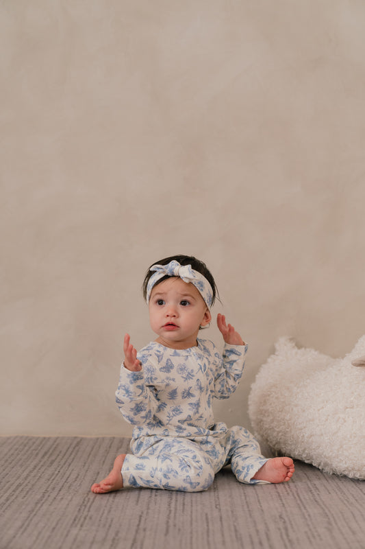 ORGANIC COTTON ZYLA ZIPSUIT - ANTIQUE BLOOM