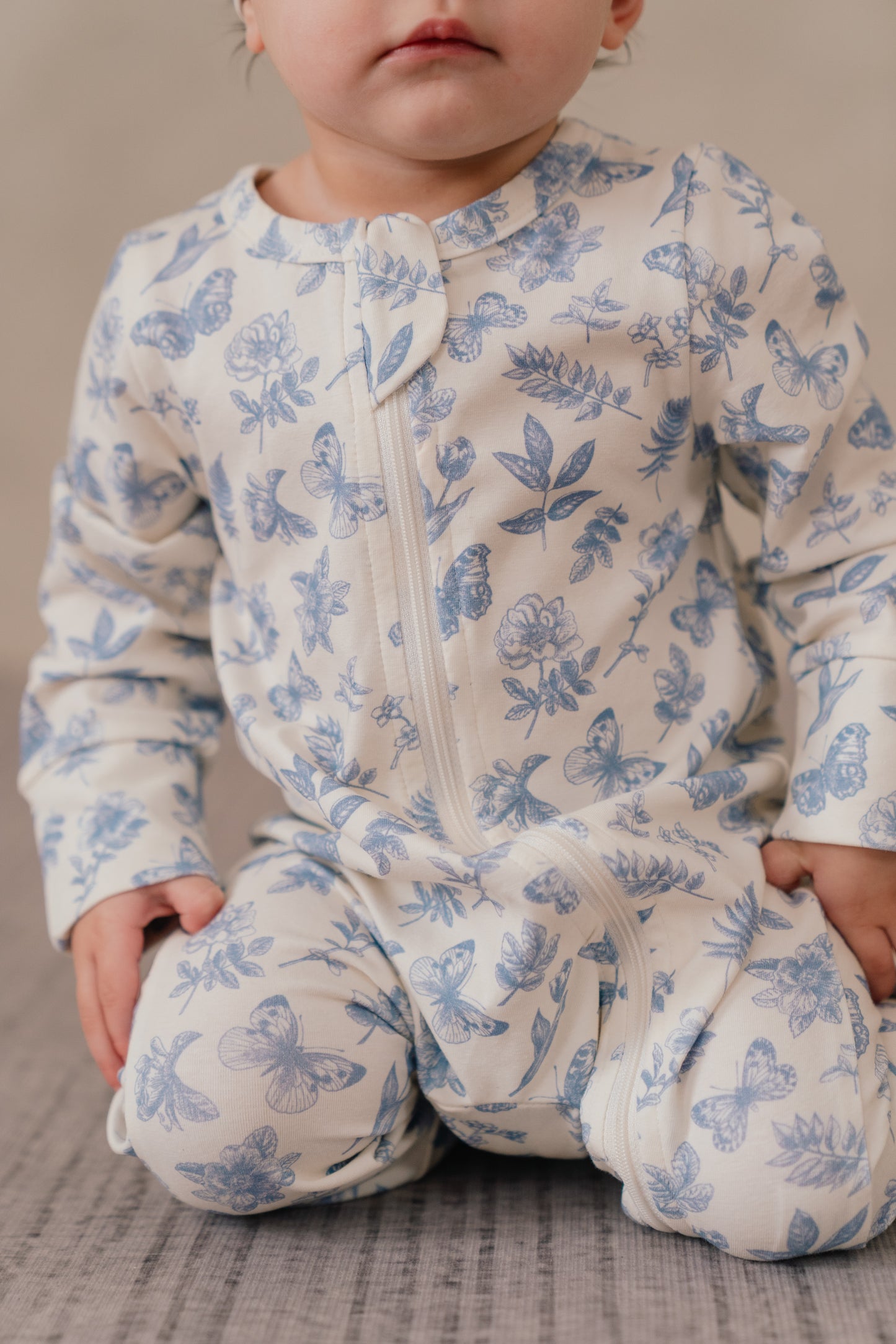 ORGANIC COTTON ZYLA ZIPSUIT - ANTIQUE BLOOM