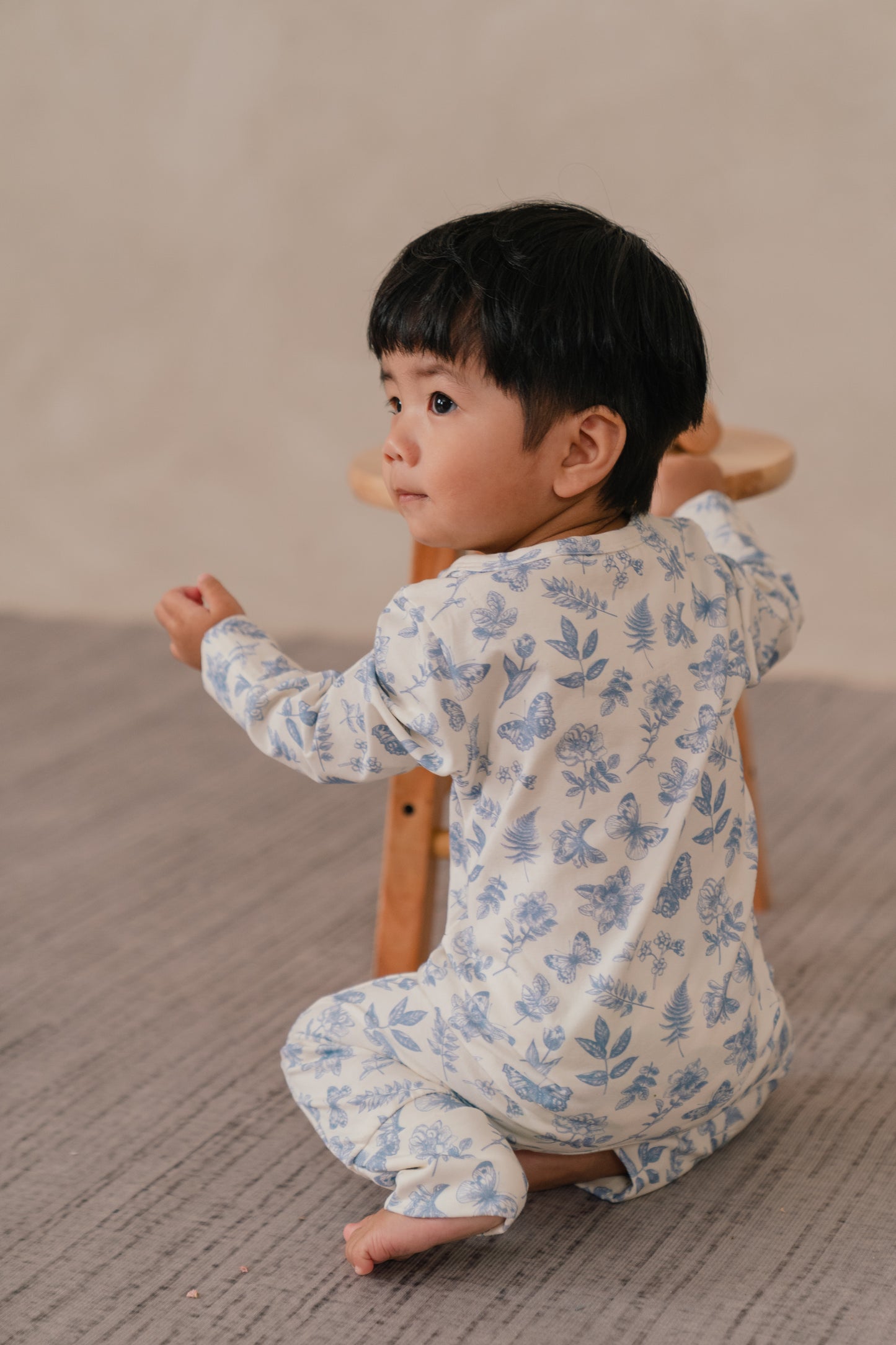 ORGANIC COTTON ZYLA ZIPSUIT - ANTIQUE BLOOM