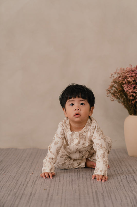 ORGANIC COTTON ZYLA ZIPSUIT - WHISPERING THICKET