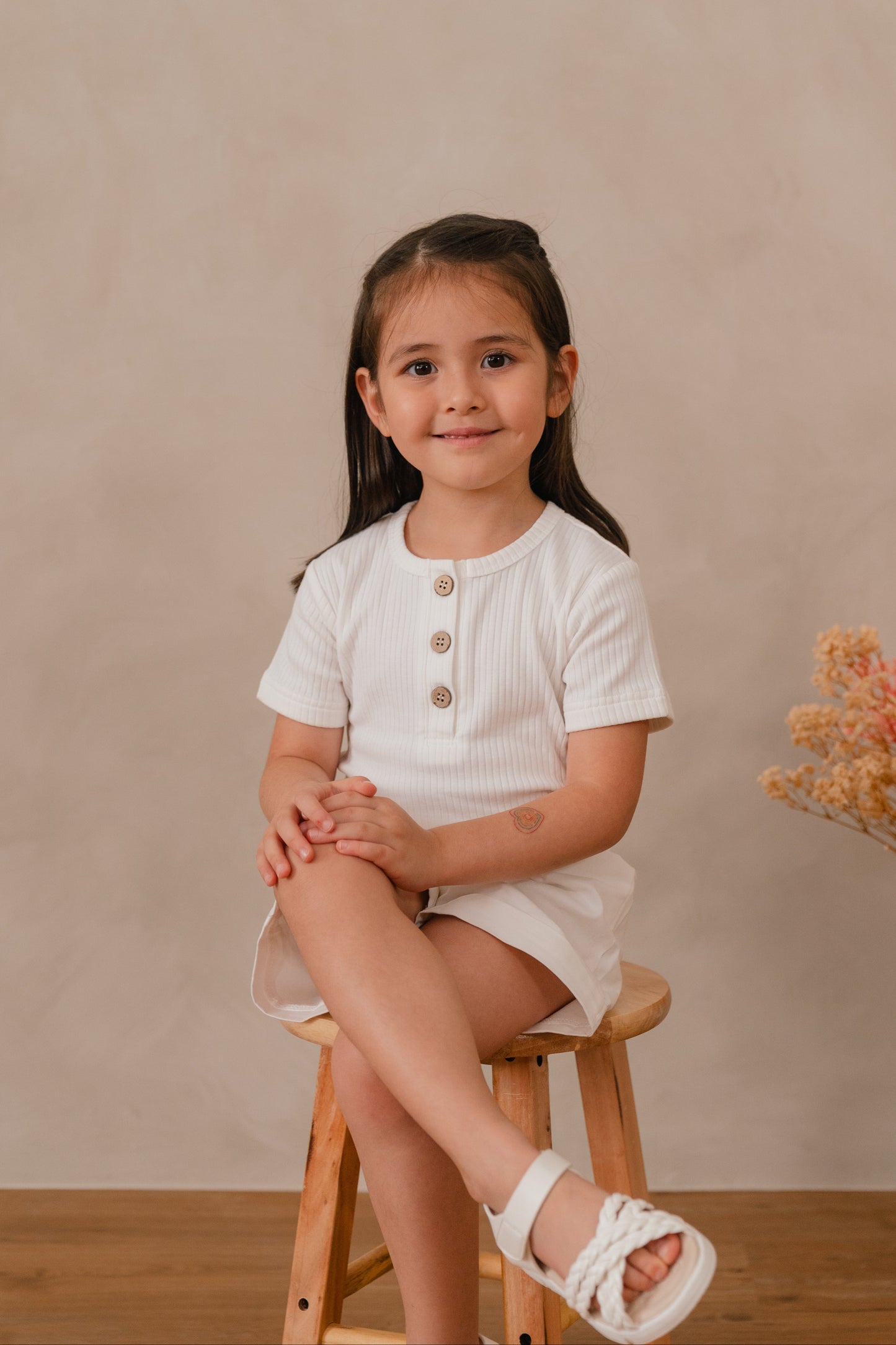 ORGANIC COTTON NICO SHORT SLEEVE TEE - FEATHER CLOUD