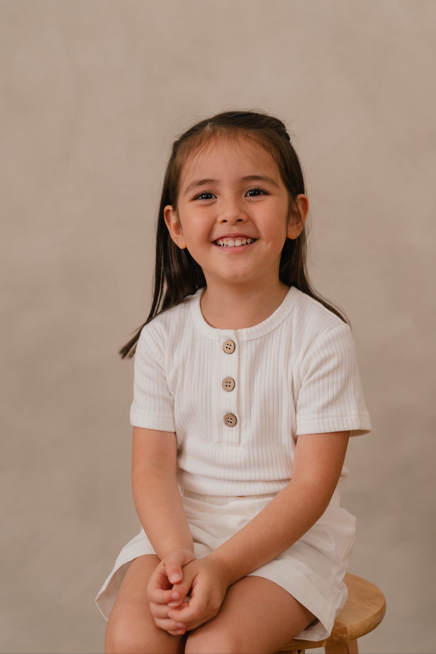 ORGANIC COTTON NICO SHORT SLEEVE TEE - FEATHER CLOUD