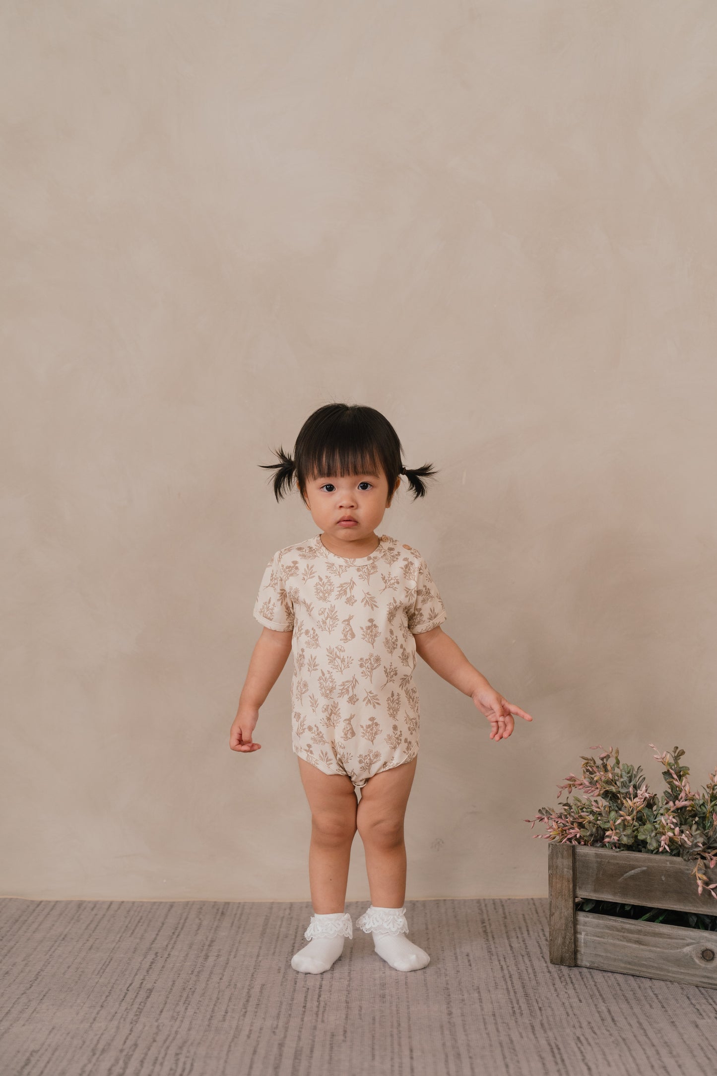 ORGANIC COTTON BROOKLYN ROMPER - WHISPERING THICKET