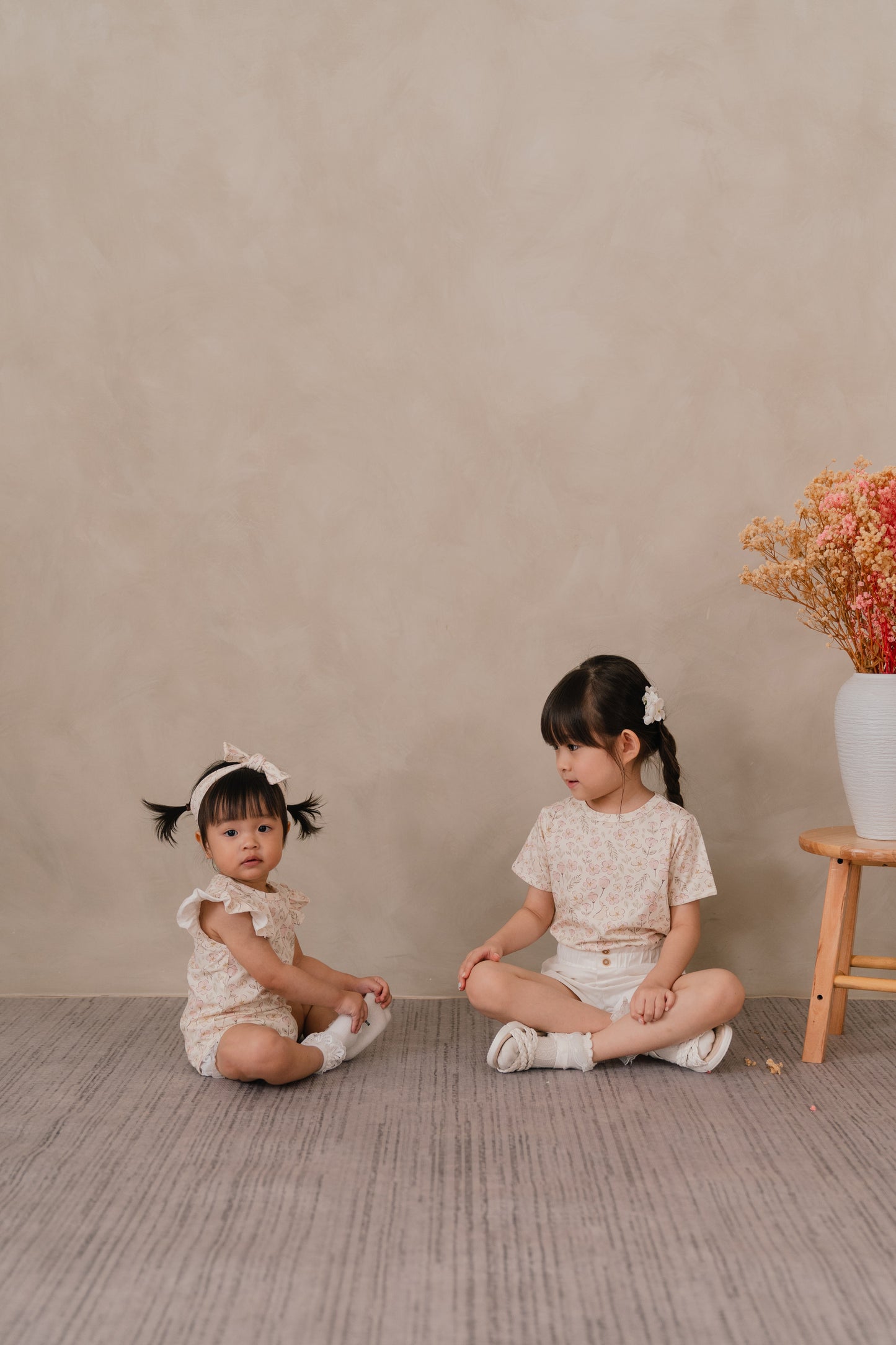 ORGANIC COTTON JOEY TEE - BLUSH MEADOW