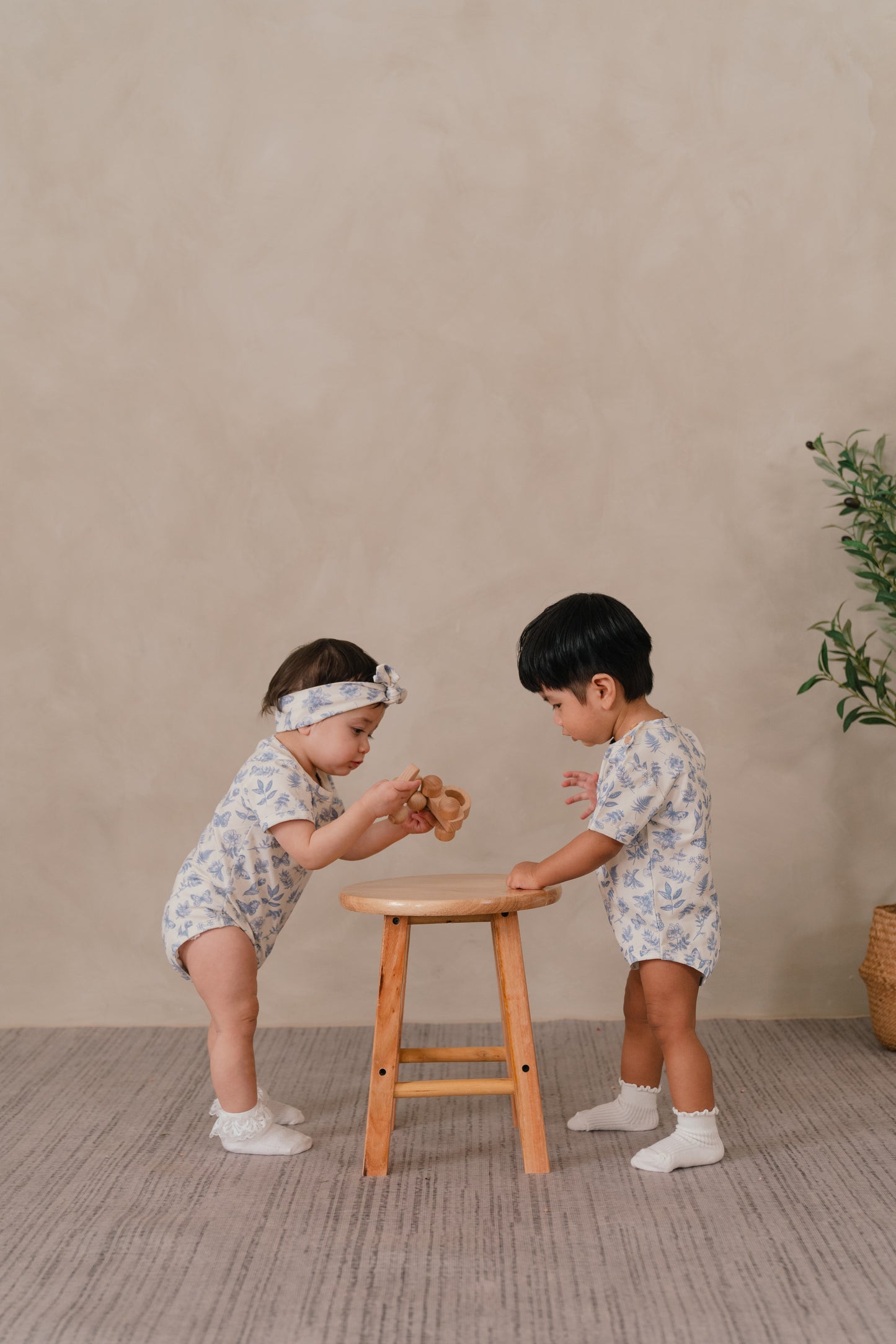 ORGANIC COTTON BROOKLYN ROMPER - ANTIQUE BLOOM