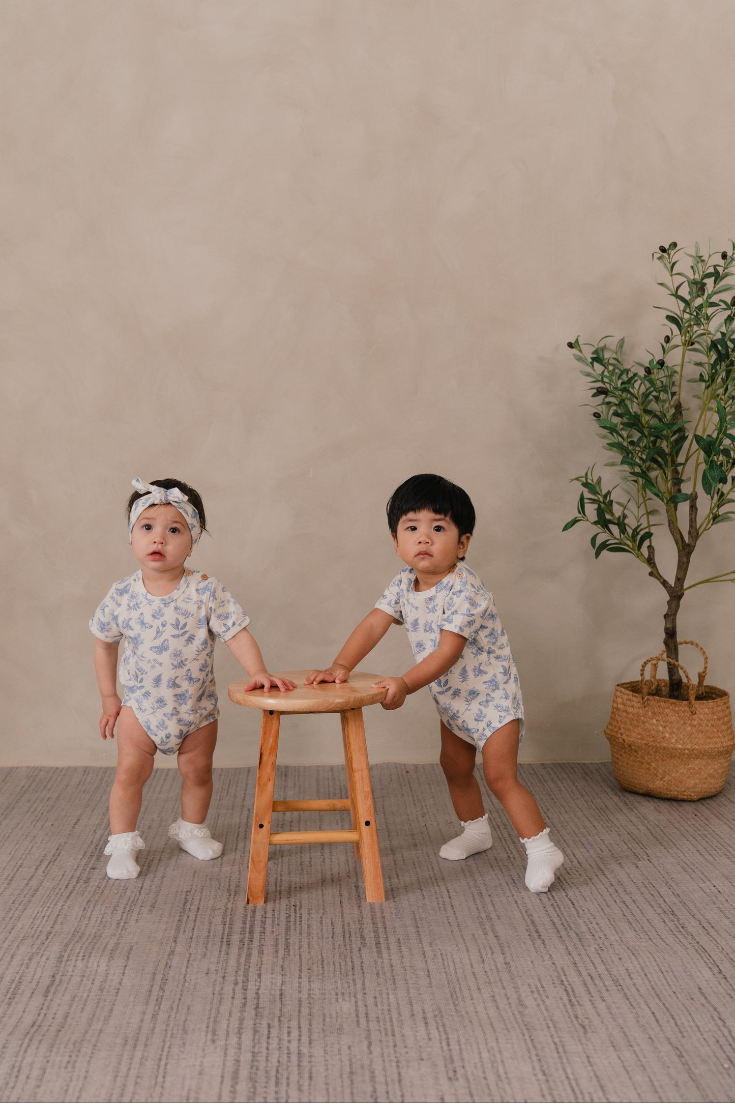 ORGANIC COTTON BROOKLYN ROMPER - ANTIQUE BLOOM