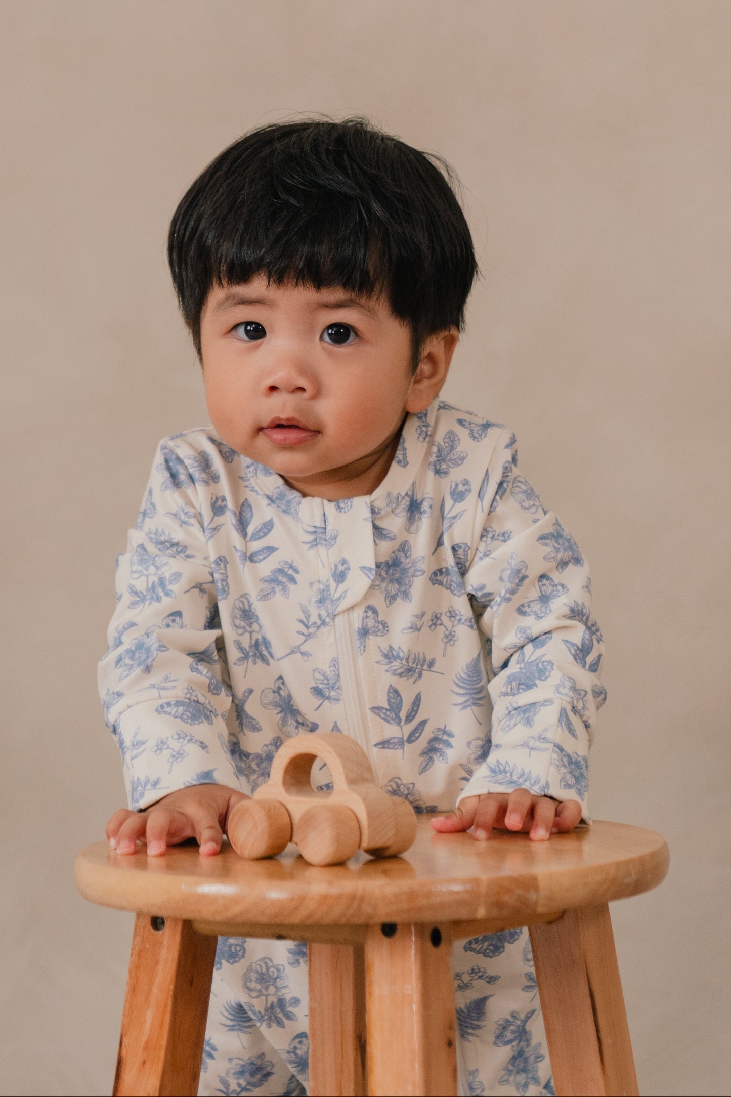 ORGANIC COTTON ZYLA ZIPSUIT - ANTIQUE BLOOM