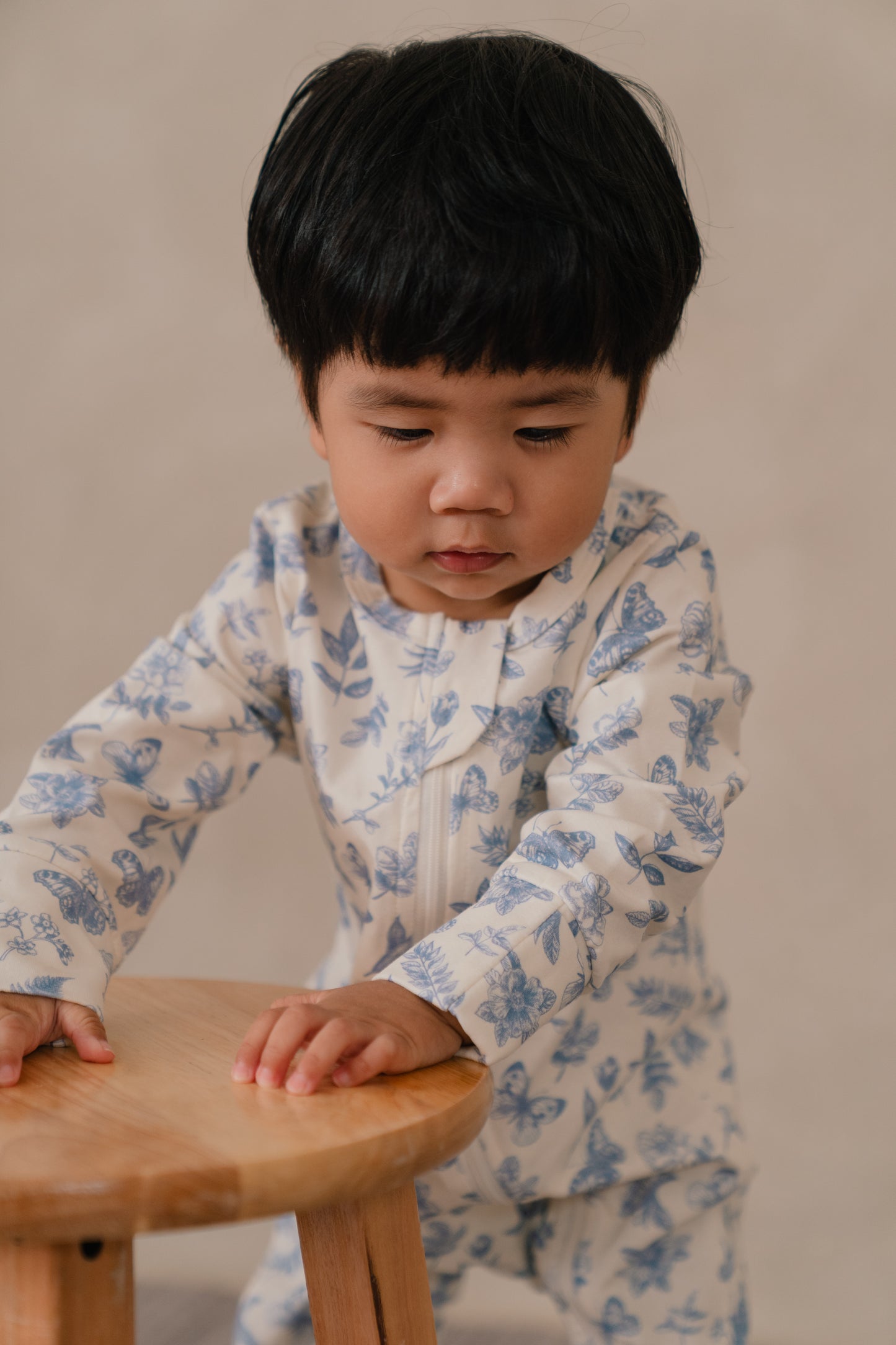 ORGANIC COTTON ZYLA ZIPSUIT - ANTIQUE BLOOM