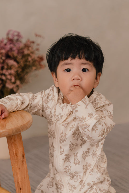 ORGANIC COTTON ZYLA ZIPSUIT - WHISPERING THICKET