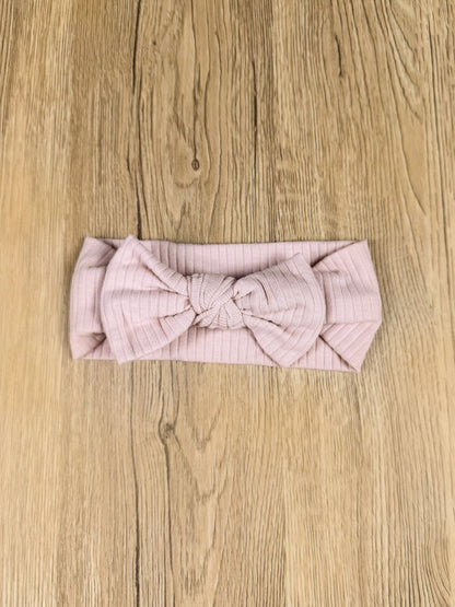 ORGANIC COTTON QUINN HEADBAND - CAMELLIA BLUSH
